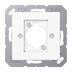 Centrālplate XLR-Steckverbinder (P-Serie), termoplasts, Serie AS/A, balts