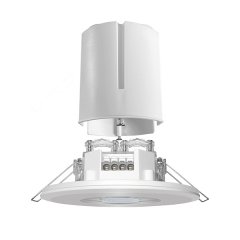 DALI-2-certified 360° presence detector, recessed ceiling mounting, range approx. Ø 8 m, input device with IEC 62386 Part -301, -302, -303, -304