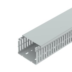 Perforēts vādu kanāls halogenbrīvs 75x100x2000, PC/ABS, gaiši pelēks, 7035 LKVH N 75100