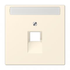 Virsma IAE/UAE-datu rozetei 1 x 8-polig, marķējams, termoplasts lakots, Serie LS, blanc ivoire