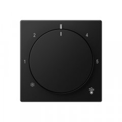 Centrālplate termostatam, termoplasts lakots, Serie A, grafīta melns matēts