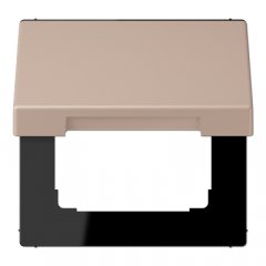 Rozetes vāks ar atsperi, termoplasts krāsots, Serie LS, ombre brûlée claire