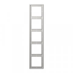 Rāmītis 5-vietīgs, vertikālā un horizontālā montāža, duroplasts, LS 990, gaiši pelēks