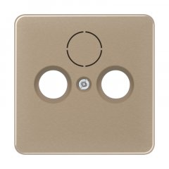 Centrālplate unversālā Sat/BK, Aluminium eloxiert, Serie CD, gold-bronze