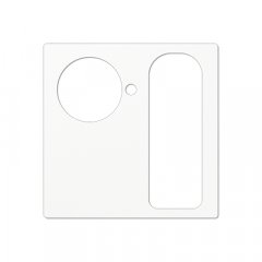 Centrālplate Zettler VarioLine, Serie 127.xxx Ruftaster, Universalsteckvorrichtung, Serie AS/A, balts