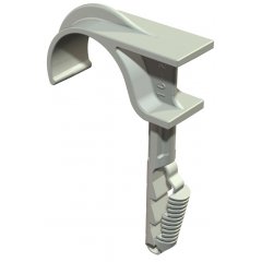 Štekeris-in klipsis 1-vietīga 16-23mm, PA, gaiši pelēks, 7035