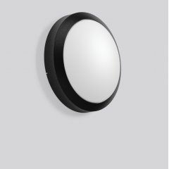 Gaismeklis ROUNDED maxi, 19 W, 1250 lm, 840, anthracite, on/off Ceiling and wall luminaires, D 400 H 120, Opal glass