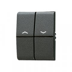 Taustiņs 2-viet, ar virzienrādītāju, termoplasts, WG 800, antracīts