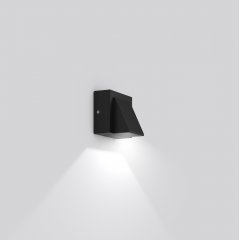 Gaismeklis HB 105, 4 W, 110 lm, 830, anthracite, on/off Wall luminaires, L 80 B 66 H 75, Transparent glass