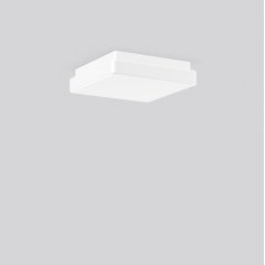 Gaismeklis FLAT QUADRAT, 11 W, 960 lm, 840, white, Phase-cut Ceiling and wall luminaires, L 300 B 300 H 75, Opal glass