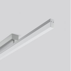 Gaismeklis LESS IS MORE 21, 20 W, 2050 lm, 840, aluminium, DALI Ceiling and wall luminaires, L 1208 B 42 H 85, Plastic (PMMA) opal