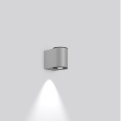 Gaismeklis NADELSPOT PRO, 12 W, 1150 lm, 830, silver, DALI Wall luminaires, L 100 B 154 H 127, Transparent glass