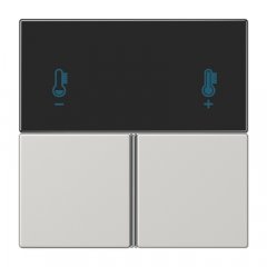 Taustiņs 3-viet, F40 KNX telpas kontrolierim, Serie LS, gaiši pelēks