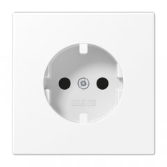 Virsma kontaktligzdai, ar bērnu drošību, Serie LS, sniegbalts matēts