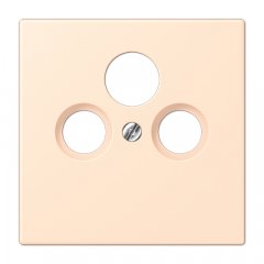 Centrālplate unversālā Sat/BK, termoplasts lakots, Serie LS, terre sienne pâle