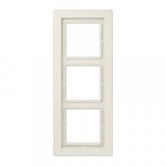 Rāmītis 3-vietīgs, vertikālā un horizontālā montāža, duroplasts, LS-DESIGN, ziloņkaula