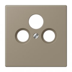 Centrālplate unversālā Sat/BK, termoplasts lakots, Serie LS, ombre naturelle moyenne