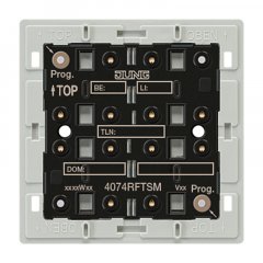 Taustes sensors maģistrāļu sistēmai KNX RF Funk-Wandsender-Modul 4fach, F40 KNX, Free@Home iekārtas