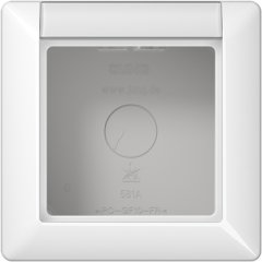 Kārba v/a montāžai 1-viet marķējams, Serie AS/A, balts