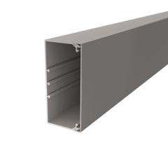 Kabeļu kanāls ar perforēto pamatni 60x130x2000, PVC, akmens pelēks, 7030