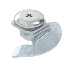 Pagriežams fiksators vākam Ø20 mm, St, FT