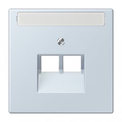 Virsma IAE/UAE-datu rozetei 2 x 8-polig, marķējams, termoplasts lakots, Serie LS, outremer pale