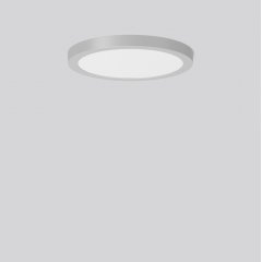 TRIXY round, 14...22 W, 1600...2600 lm, 830, 840, silver, on/off Surface mounted downlights, Recesse