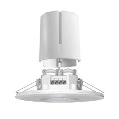 DALI-2-certified 360° presence detector, recessed ceiling mounting, range approx. Ø 8 m, input device with IEC 62386 Part -301, -302, -303, -304