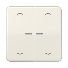 JUNG HOME taustiņš 2-viet, ar bultiņu simboliem<br />
, duroplasts, Serie CD, ziloņkaula