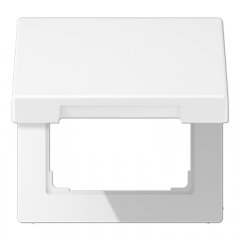 Rozetes vāks ar atsperi, termoplasts krāsots, Serie LS, sniegbalts matēts