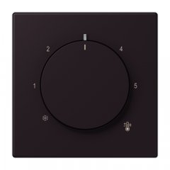 Centrālplate termostatam, termoplasts lakots, Serie LS, noir d'ivoire