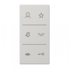 Virsma ar simboliem Video, F50, Serie LS, gaiši pelēks