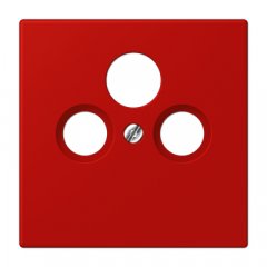 Centrālplate unversālā Sat/BK, termoplasts lakots, Serie LS, rouge vermillon 31