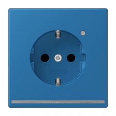 Kontaktligzda SCHUKO, 16 A 250 V ~, ar LED apgaismojumu, ar bērnu drošību, Serie LS, bleu céruléen 31