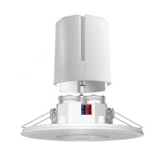 360° recessed-ceiling-mounted presence detector, flush-mounted, range approx. Ø 8 m, KNX bus