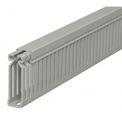 Perforēts vādu kanāls 60x15x2000, PVC, akmens pelēks, 7030 LK4 60015