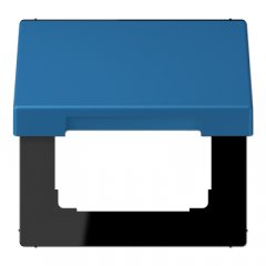 Rozetes vāks ar atsperi, termoplasts krāsots, Serie LS, bleu céruléen 31