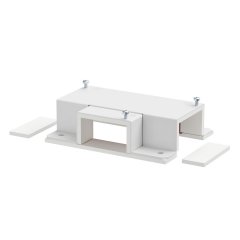 T-veida atzarojums montāžai pie sienas un griestiem 40x70, St, L, dzidri balts, 9010 BSKM-TA 0407 RW