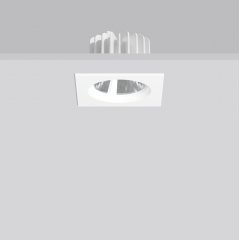 LEDONA square IP65, 11 W, 1100 lm, 830, white, on/off Recessed downlights, L 130 B 130 H 3 HEL 82, 4