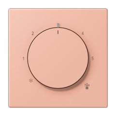 Centrālplate termostatam, termoplasts lakots, Serie LS, rose clair