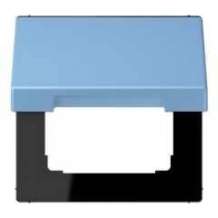 Rozetes vāks ar atsperi, termoplasts krāsots, Serie LS, bleu céruléen 59