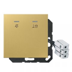 Viesnīcas koridora LED info zīme ar simboliem 24 V, Serie LS, misiņš