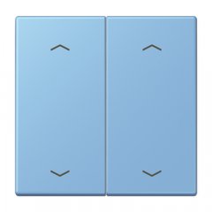 Taustiņs KNX slēdzim, ar virzienrādītāju 2-viet, Serie LS, bleu céruléen 59