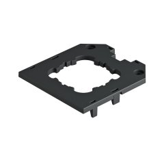 Adapterplate priekš UT3, balsta ierīces 82,5x76x4, PA, grafīta melns, 9011 UT3 D1