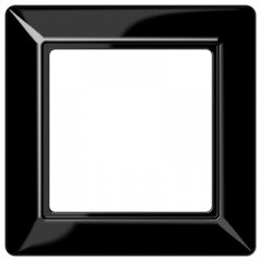 Rāmītis 1-vietīgs, vertikālā un horizontālā montāža, duroplasts, AS 500, melns