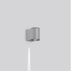 Gaismeklis NADELSPOT, 3,5 W, 130 lm, 830, silver, on/off Wall luminaires, L 100 B 154 H 131, Transparent glass