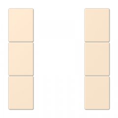 Taustiņs 3-viet, F50, Serie LS, blanc ivoire