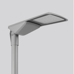 Gaismeklis MINGATA INTERNATIONAL midi, 51 W, 7700 lm, 730, silver, DALI Outdoor luminaires and pole top luminaires, L 700 B 340 H 100, Transparent glass