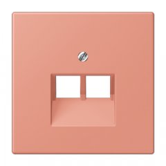 Virsma IAE/UAE-datu rozetei 2 x 8-polig, termoplasts lakots, Serie LS, l'ocre rouge moyen