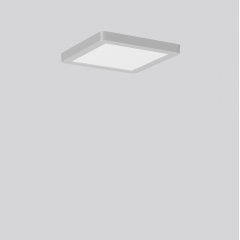 TRIXY square, 9...15 W, 990...1700 lm, 830, 840, silver, on/off Surface mounted downlights, Recessed